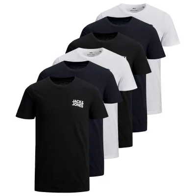 JJECORP LOGO TEE O-NECK 6PK Herren T-Shirt