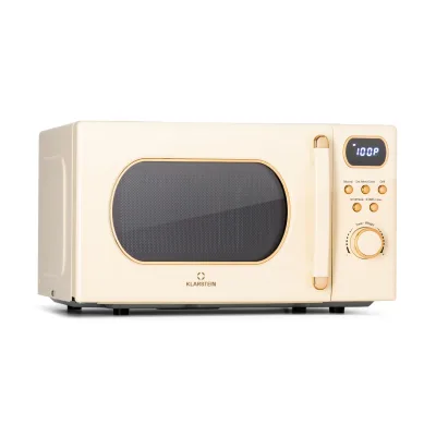 Julieta Mikrowelle mit Grill 20l 700 / 800 W Ø25,5cm 8 Programme Creme