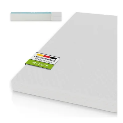Juskys Kaltschaummatratze 90 x 200 cm – Härtegrad H3 - 16 cm hohe Matratze aus PU Kaltschaum