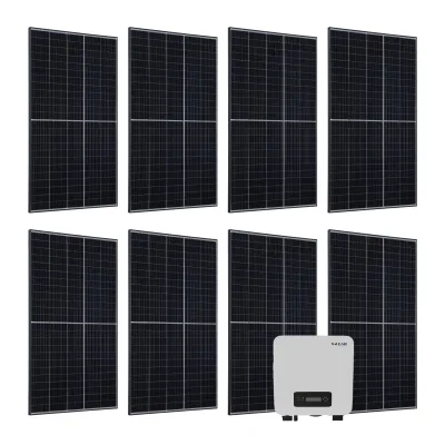 Juskys Solaranlage Set 3000 W Photovoltaik Anlage 8 Solarmodule, Wechselrichter und WLAN