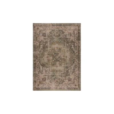 Jute-Teppich Orient Braun-Grün 120 x 170 cm - DEEPE   Kadima Design
