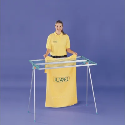 Juwel Wäschetrockner Alu Twist 140, Wäscheständer kompakt, Wäscheleine 13,7 m