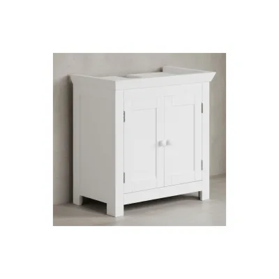 KADIMA DESIGN Klassischer Landhausstil Waschbeckenunterschrank, 50x25x41 cm, MDF - Stabil & Geräumig
