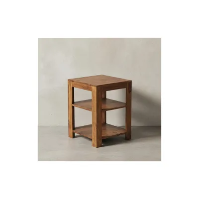KADIMA DESIGN Massivholz Bücherregal: Mehrzweck-Stauraum, Sheesham, 2 Böden, handgefertigt, pflegeleicht.