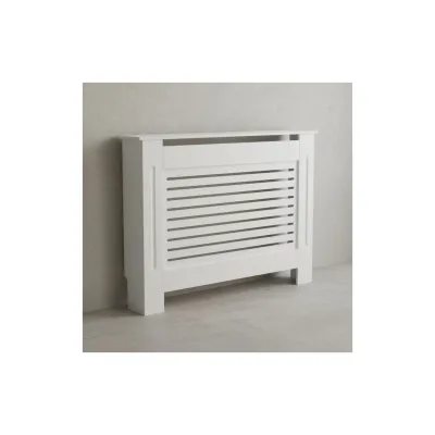 KADIMA DESIGN Moderne Heizkörperverkleidung mit Lamellen-Muster, Hochwertiges MDF-Material