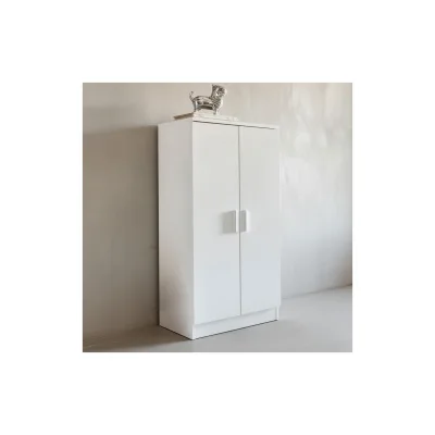 KADIMA DESIGN Moderner Schuhschrank für 14 Paar, kratzfeste Oberfläche, 2 Türen, 2 Schubladen.