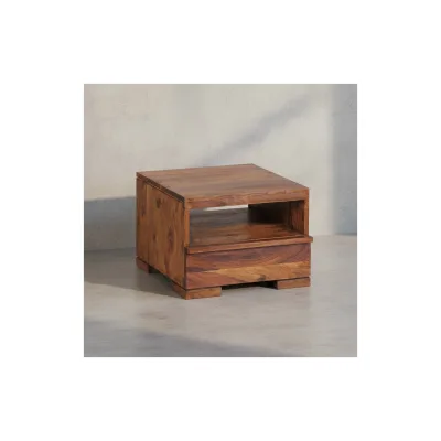 KADIMA DESIGN Nachtkonsole NAKO Massivholz: Schublade, Ablage, Landhausstil, pflegeleicht, montiert geliefert