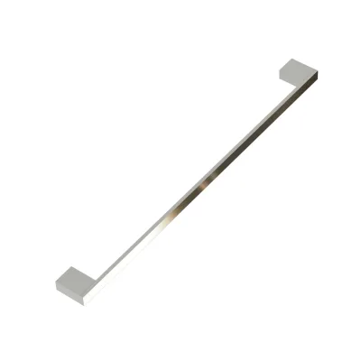 kalb   Handtuchhalter Lenn mit langer Stange und beidseitig befestigt für Wand, große Möbel, schwarz, Aluminium, Länge: 800mm, Höhe: 25mm, Tiefe: 60mm