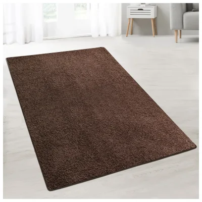 Karat homeliving Shaggy-Teppich auf Maß   Barcelona   Dunkelbraun 92