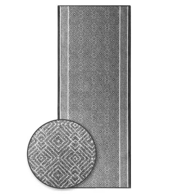 Karat homeliving Teppich-Läufer auf Maß   Olymp   Silber