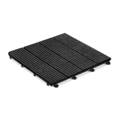 KARAT Klickfliese WPC Royal Anthrazit 30 x 30 cm 11er-Set