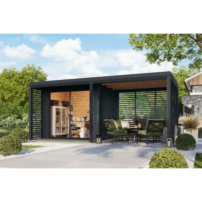 Karibu Gartenhaus Sacramento 38mm Hybrid in versch. Ausführungen