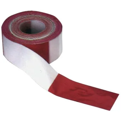 Kelmaplast Absperrband 100 m-Rolle rot/weiß geblockt