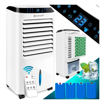 KESSER® 4in1 Mobile Klimaanlage   Fernbedienung   Klimagerät   Ventilator Klimaanlage   10 L Tank   Timer   3 Stufen   Ionisator Luftbefeuchter   Luftkühler