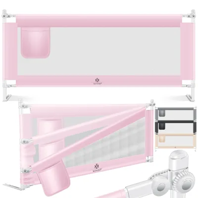 KESSER® Bettschutzgitter Reise Bett Rausfallschutz verstellbar Bed Guard Rail Bumper, Kinder/ Baby, Bettgitter Klappbar, Kinderbett Kinderbettschutzgitter, Tasche, Farbe, Höhe: 72 bis 96cm