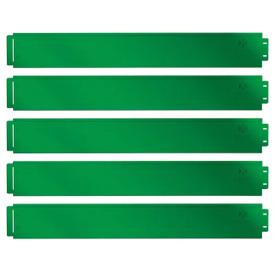 KESSER® Rasenkante Beeteinfassung Beetumrandung 5 bis 50m Beetbegrenzung Rasenbleche Mähkante Metall Palisade Inkl. Handschuhe