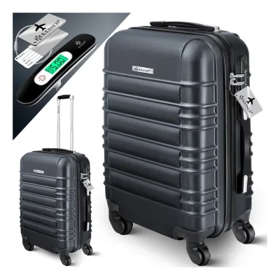 KESSER® Reisekoffer Hartschalen-Koffer Inkl. Kofferwaage + Gepäckanhänger Trolley Gepäck Rollkoffer Zahlenschloss 4 Rollen ABS-Hartschale Teleskopgriff