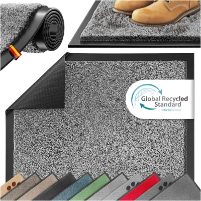 KESSER® Schmutzfangmatte rutschfeste Fußmatte für Innen- & Außenbereich waschbar & wetterfest   Türmatte Wohnungseingang   Teppich für Büro & Vorzimmer   Fußabtreter Fußabstreifer