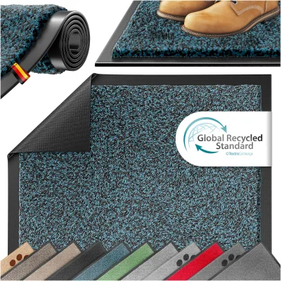 KESSER® Schmutzfangmatte rutschfeste Fußmatte für Innen- & Außenbereich waschbar & wetterfest   Türmatte Wohnungseingang   Teppich für Büro & Vorzimmer   Fußabtreter Fußabstreifer