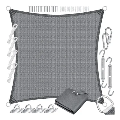 KESSER® Sonnensegel Sonnenschutz Windschutz   HDPE Gewebe   wasserabweisend & windabweisend   5-Fach quer vernäht robust & stabil Schattenspender Garten Balkon Terrasse