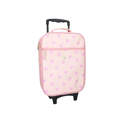 Kidzroom Kindertrolley mit Herzmotiv Koffer für Kinder Rollkoffer 41×3