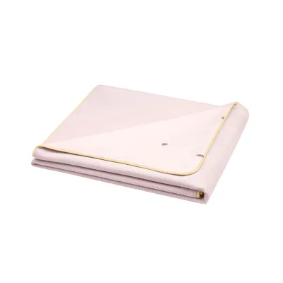 Kikka boo Baby-Sommerdecke 100 x 80 cm, 100% Baumwolle, Wendedecke, ab Geburt rosa