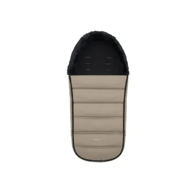 Kikka boo Fußsack Urban für Kinderwagen Reißverschluss Steppdesign Gurtöffnungen beige