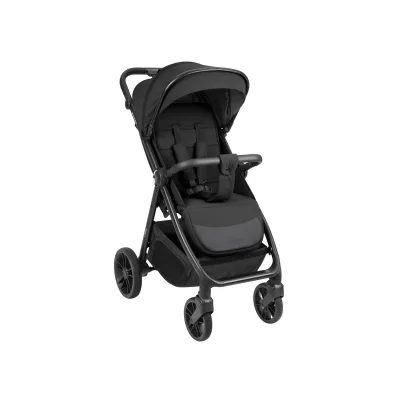 Kikka boo Kinderwagen, Buggy Jody PU-Räder Federung Hinterradbremse 5-Punkt-Gurt schwarz