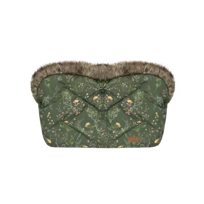 Kikka boo Kinderwagen Handwärmer Luxury, Druckknöpfe, Steppdesign, Handmuff grün
