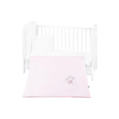 Kikkaboo Babybettwäsche Set Dream Big 5-teilig Decke 135 x 95cm Kissen 45 x 35cm rosa