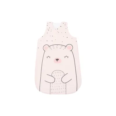 Kikkaboo Babyschlafsack Bär 6-18 Monate Länge 90 cm Baumwolle, Reißverschluss rosa
