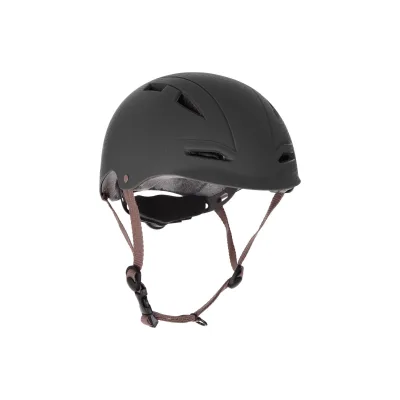 Kikkaboo Kinder-Schutzhelm 46 - 56 cm mit 9 großen Öffnungen verstellbare Gurte schwarz