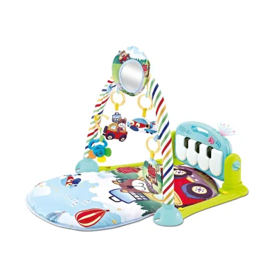 Kikkaboo Krabbeldecke Piano, Spielcenter, Klaviertasten, Plüschfiguren, Musik grün