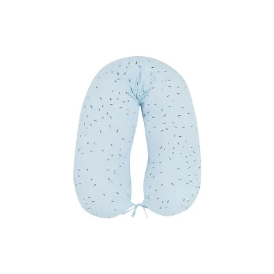 Kikkaboo Stillkissen Bear with me 150 cm lang 100% Baumwolle, Reißverschluss blau