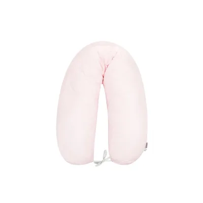 Kikkaboo Stillkissen Dream Big 150 cm lang, 100% Baumwolle, Bezug abnehmbar rosa