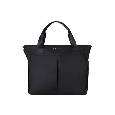 Kikkaboo Wickeltasche Brielle, Clips zur Befestigung, wasserfest, Schultergurt schwarz