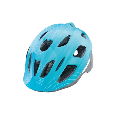 Kinder-Fahrradhelm, stoßfeste Hartschaum-Innenschale, LED-Licht, reflektierende Gurtbänder und 5 Reflektionsstreifen, Größe: 55-58 cm, Farbe: türkis