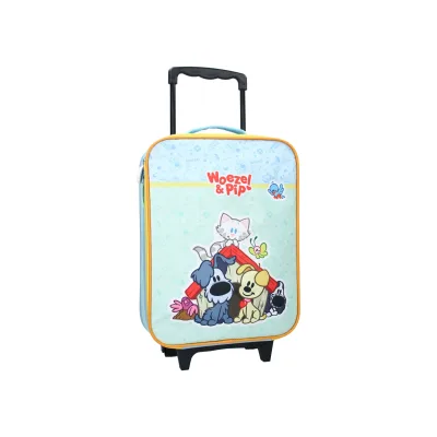 Kinder Trolley Koffer Woezel & Pip – Fröhlicher Aufdruck, 41×30×14 cm