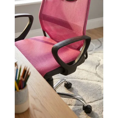 Kinderschreibtischstuhl Höhenverstellbar Ergonomisch TERNI, Pink 60x60x101 cm