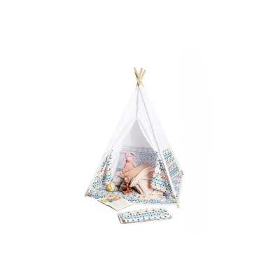 Kinderzelt Tipi Naira - Spielzelt mit Bodenmatte und Tragetasche