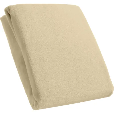 Kinzler Spannbetttuch Mikrofaser Fleece, beige  ca. 160 x 200 cm
