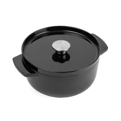 KitchenAid CC006058-001 Bräter mit Deckel - Rund - 3.3L 22cm Schwarz