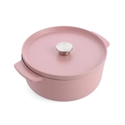 KitchenAid CC007431-001 Bräter mit Deckel - Rund - 5.2L 26cm Rosa