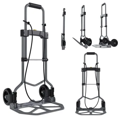 TroniTechnik® Sackkarre SK-02 Handkarre klappbar, Transportkarre bis 60kg, Klappwagen aus Metall - Transportwagen