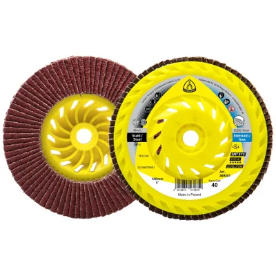 Klingspor SMT 975 Schleifmopteller Gewinde M 14 Keramik, 115 mm Korn 60 gewölbt