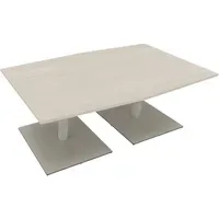 Konferenztisch communication 2.000 x 720 x 1.000/1.100 mm (B x H x T) silberaluminium