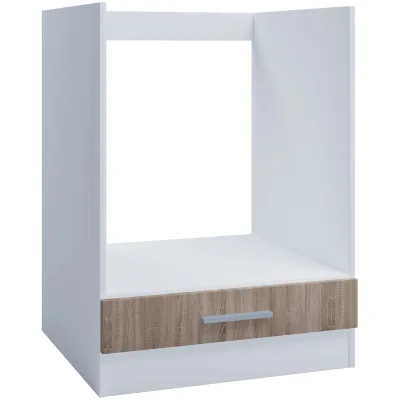 Kontor-Hermsen Herdumbauschrank 60 cm mit Schublade Sonoma Eiche