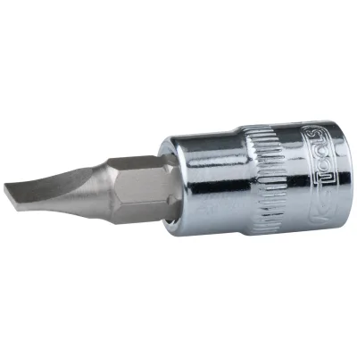 KS Tools 1/2 CHROMEplus Bit-Stecknuss Schlitz, 6,5 mm