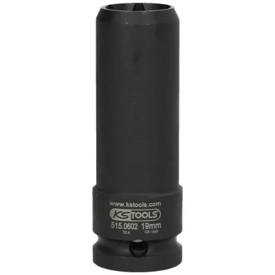 KS Tools 1/2 Spezial-Kraft-Stecknuss für geschraubte Spurplatten, 19 mm