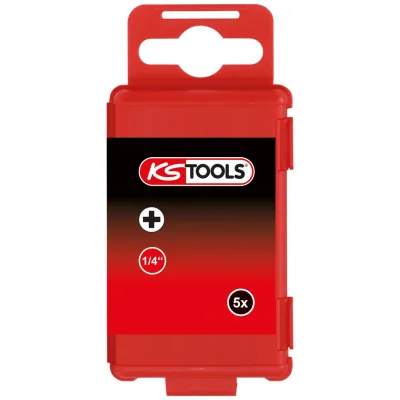 KS Tools 1/4 Bit PH, 75 mm, PH000, 5er Pack
